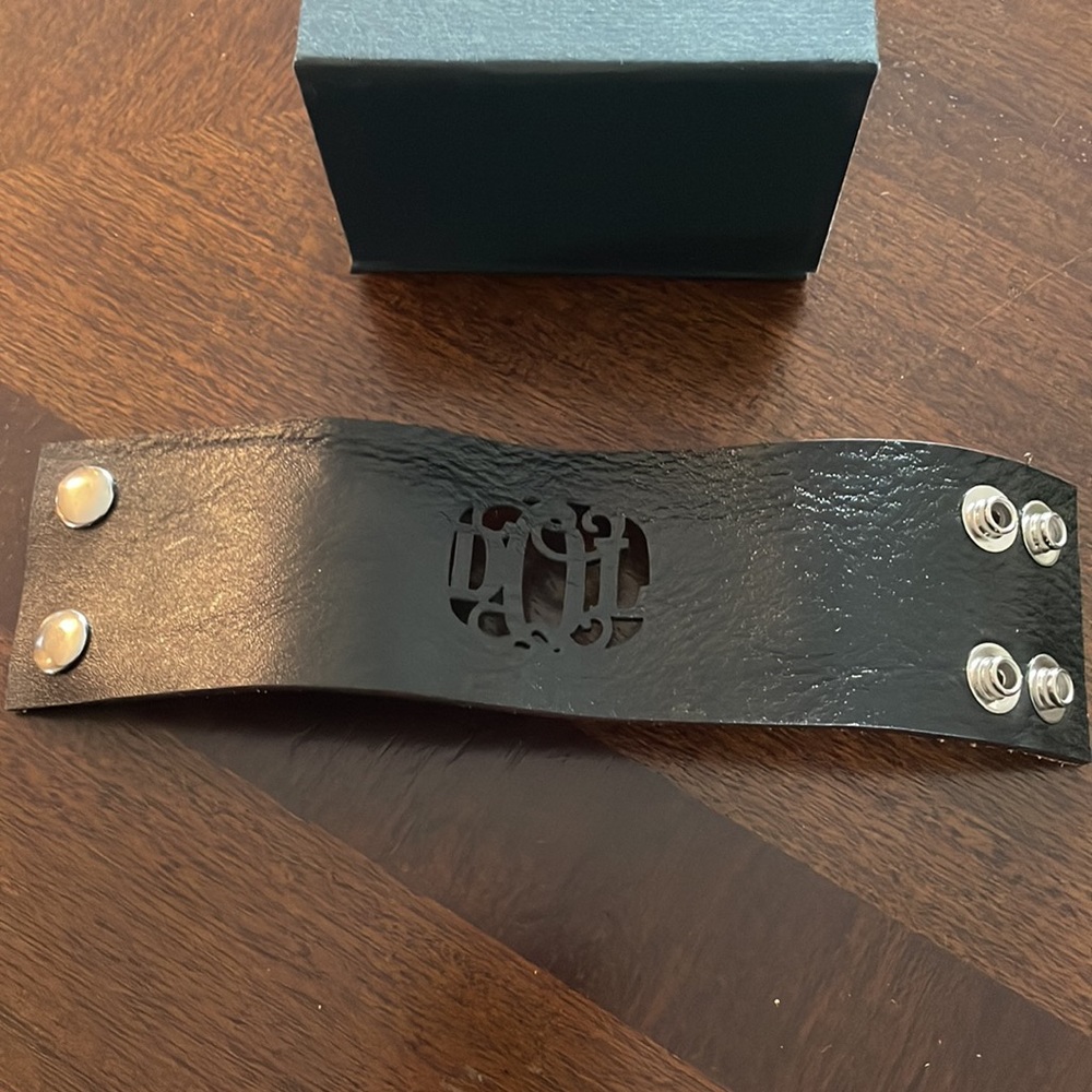 Rustic Cuff Monogrammed Bracelet - Picture 3 of 4